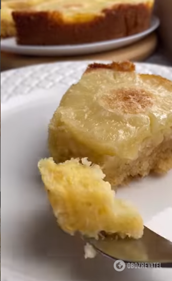 Пирог с ананасами: получается очень пышным и нежным