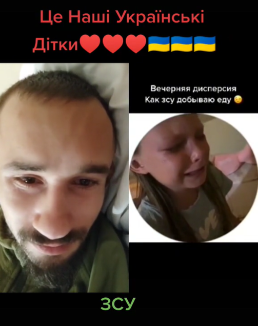 Маленькая украинка расплакалась, потому что подумала, что воины ВСУ живут на улице и забирают тушенку у собак. Вирусное видео