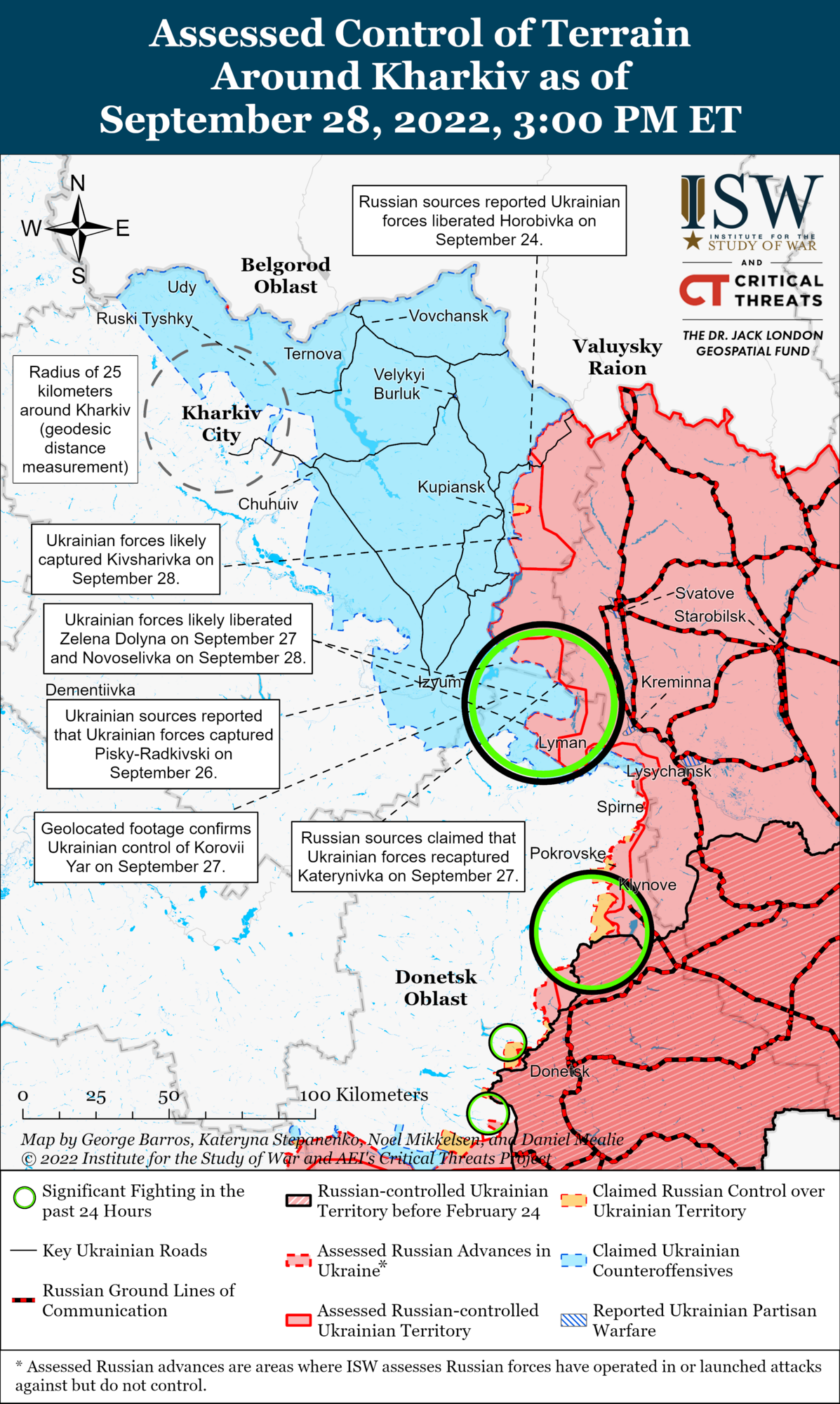 ВСУ могут окружить оккупантов в Лимане, это ударит по боевому духу российских войск – ISW