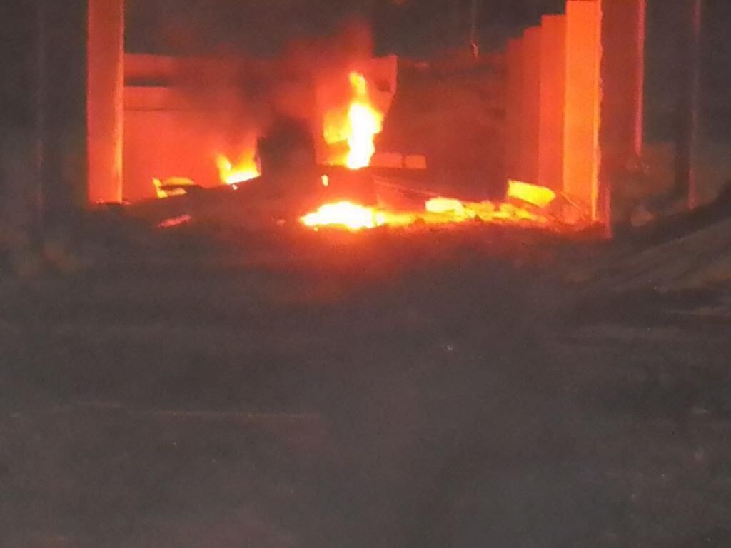 Пожар в Краматорске