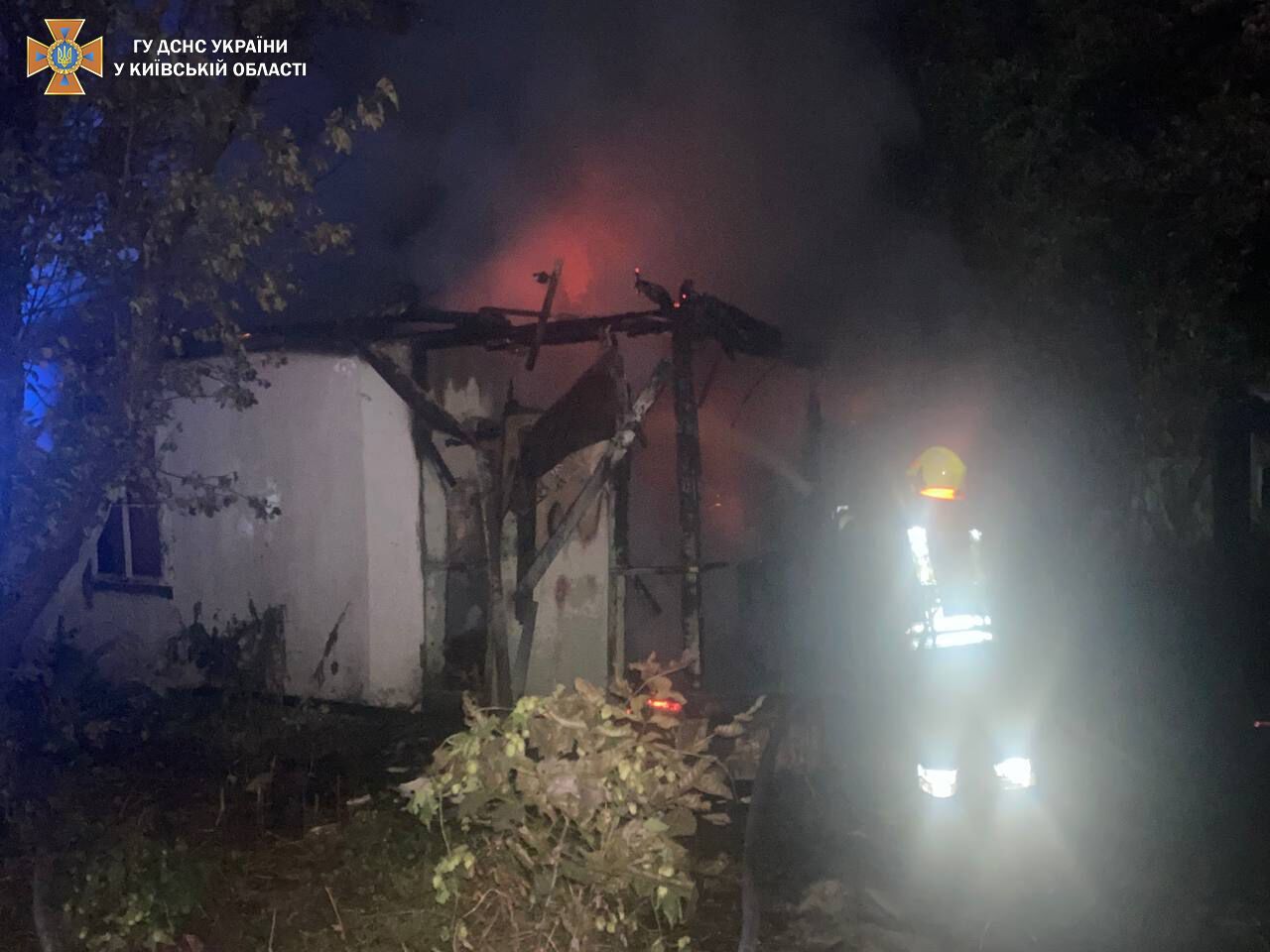 На Киевщине на месте пожара нашли тело мужчины
