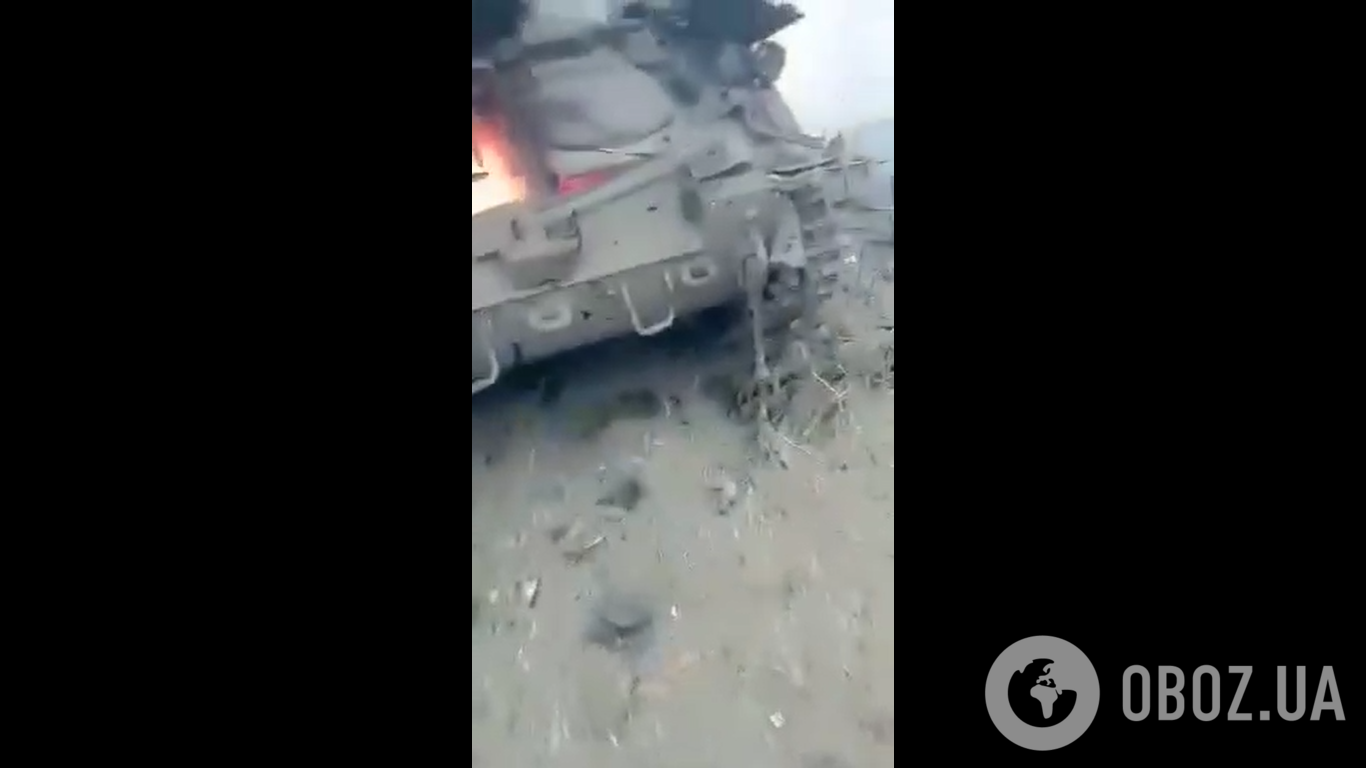 Российские оккупанты сняли на видео первые минуты после удара ВСУ