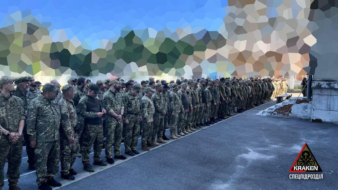 Церемония награждения украинских воинов, среди которых были бойцы KRAKEN