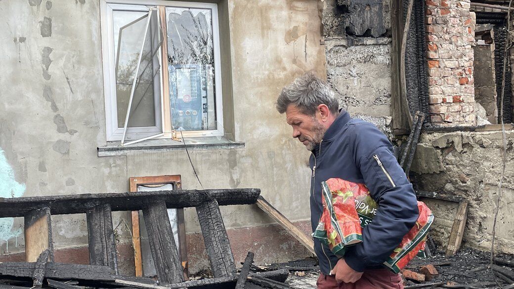 Российский обстрел лишил украинца без дома