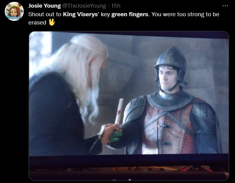 Что с пальцами? В третьей серии "Дома дракона" заметили киноляп