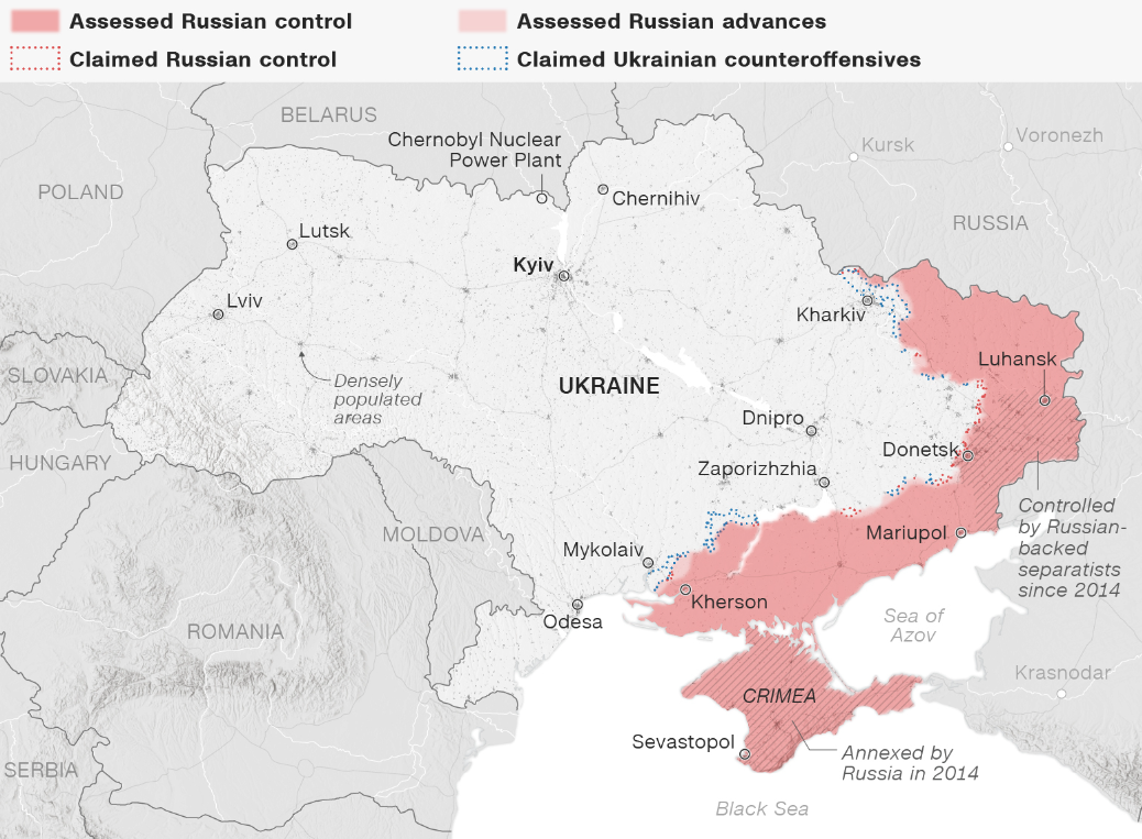 Украина намерена освободить Херсон и Новую Каховку до конца 2022 года – CNN
