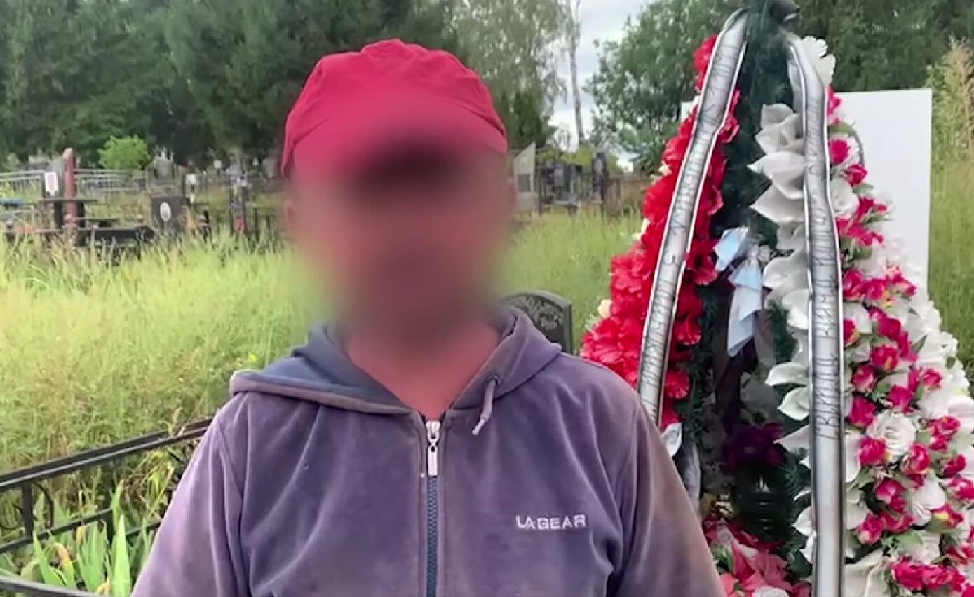 В Киевщине мужчина на кладбище обокрал пенсионерку, которая пришла посетить могилу сына. Видео