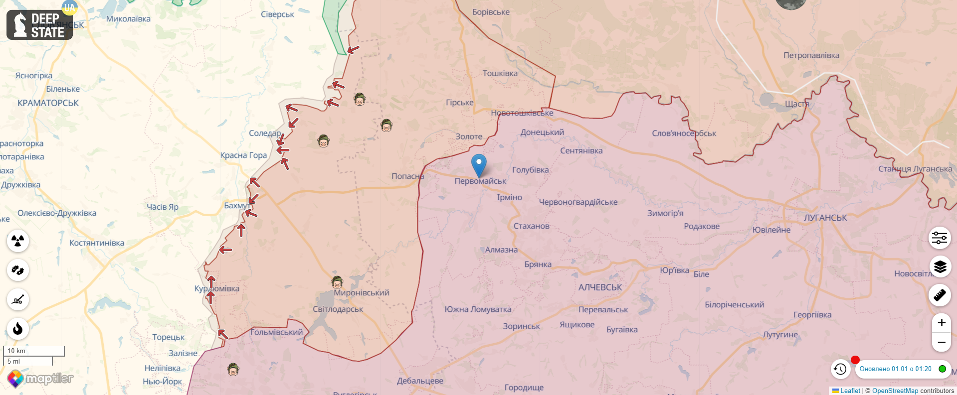 Авиация 13 раз ударила по войскам РФ, враг наступает под Бахмутом и перегруппируется в Херсонской области – Генштаб
