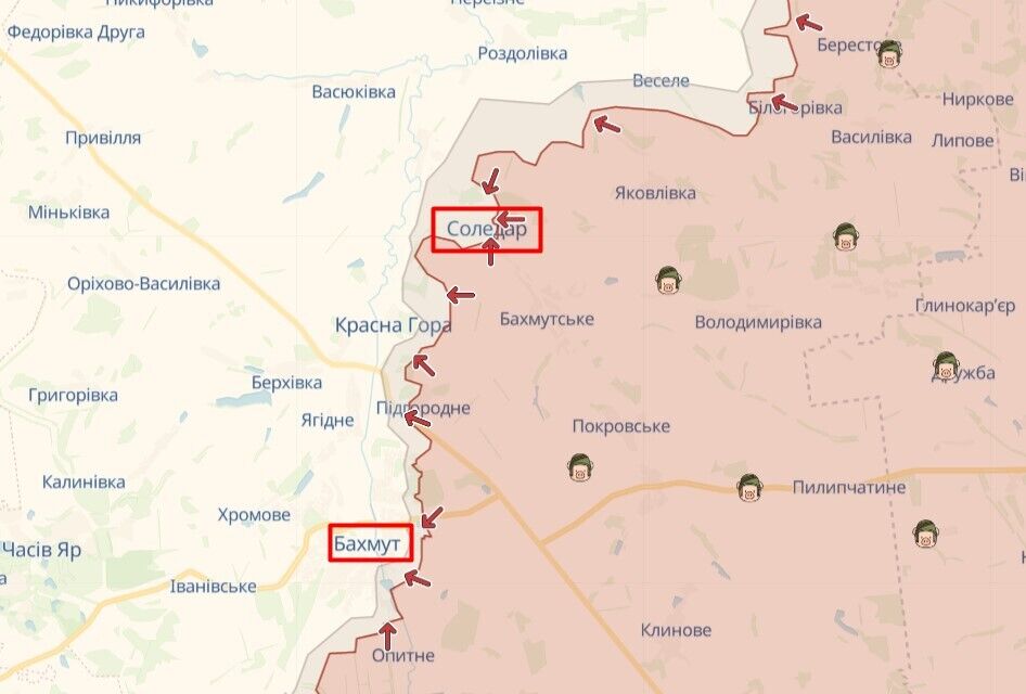 Росія кидає в бій найбільш підготовлені підрозділи ПВК ''Вагнера'': в ЗСУ розповіли, що зараз відбувається в Соледарі