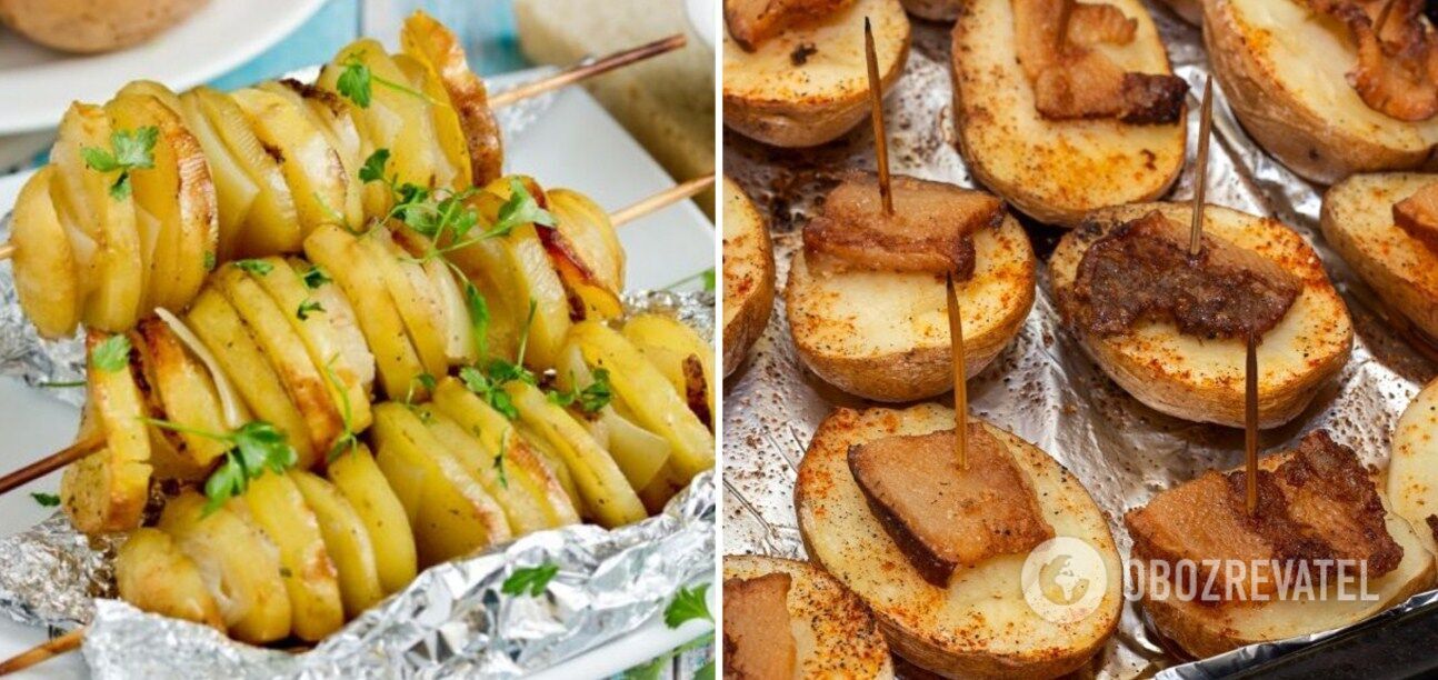 Как запечь картофель с салом в духовке