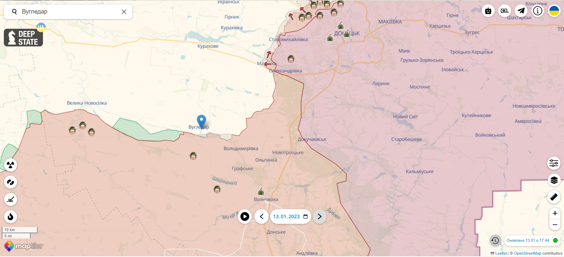 Интенсивность боев растет: в Минобороны рассказали об обострении на Бахмутском и Угледарском направлениях