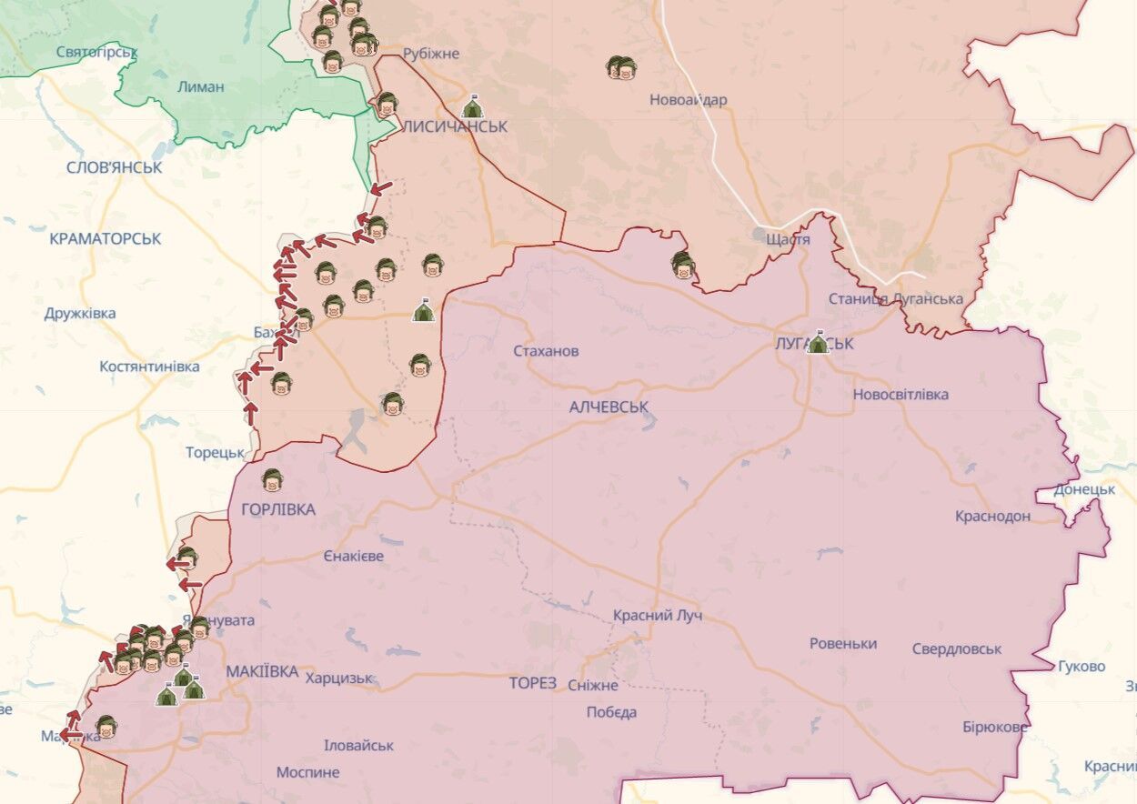Окупанти зосередили зусилля на захопленні Донеччини, а на частині Херсонщини зупинили трансляцію українського ТБ – Генштаб