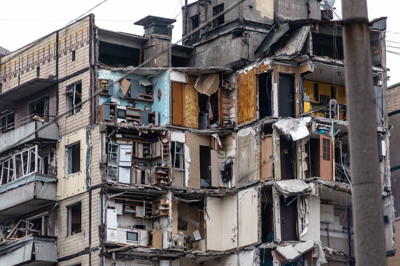 Разрушенные жилища украинцев
