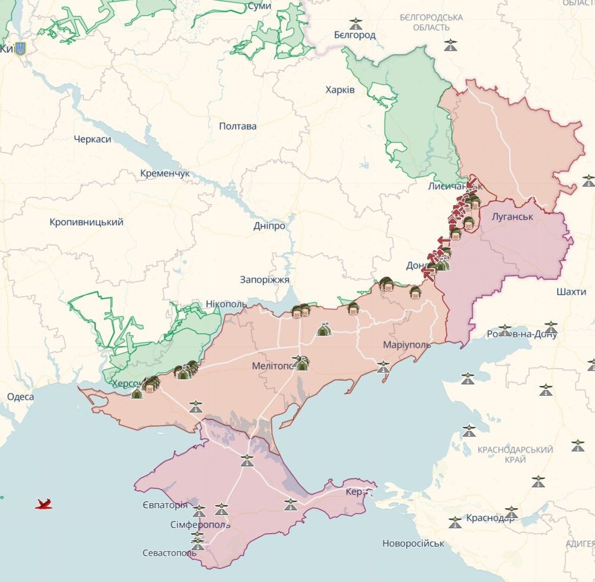Войска РФ запустили по Украине 44 "Шахеда" за сутки, ВСУ дали отпор захватчикам в районе Белогоровки и Соледара – Генштаб