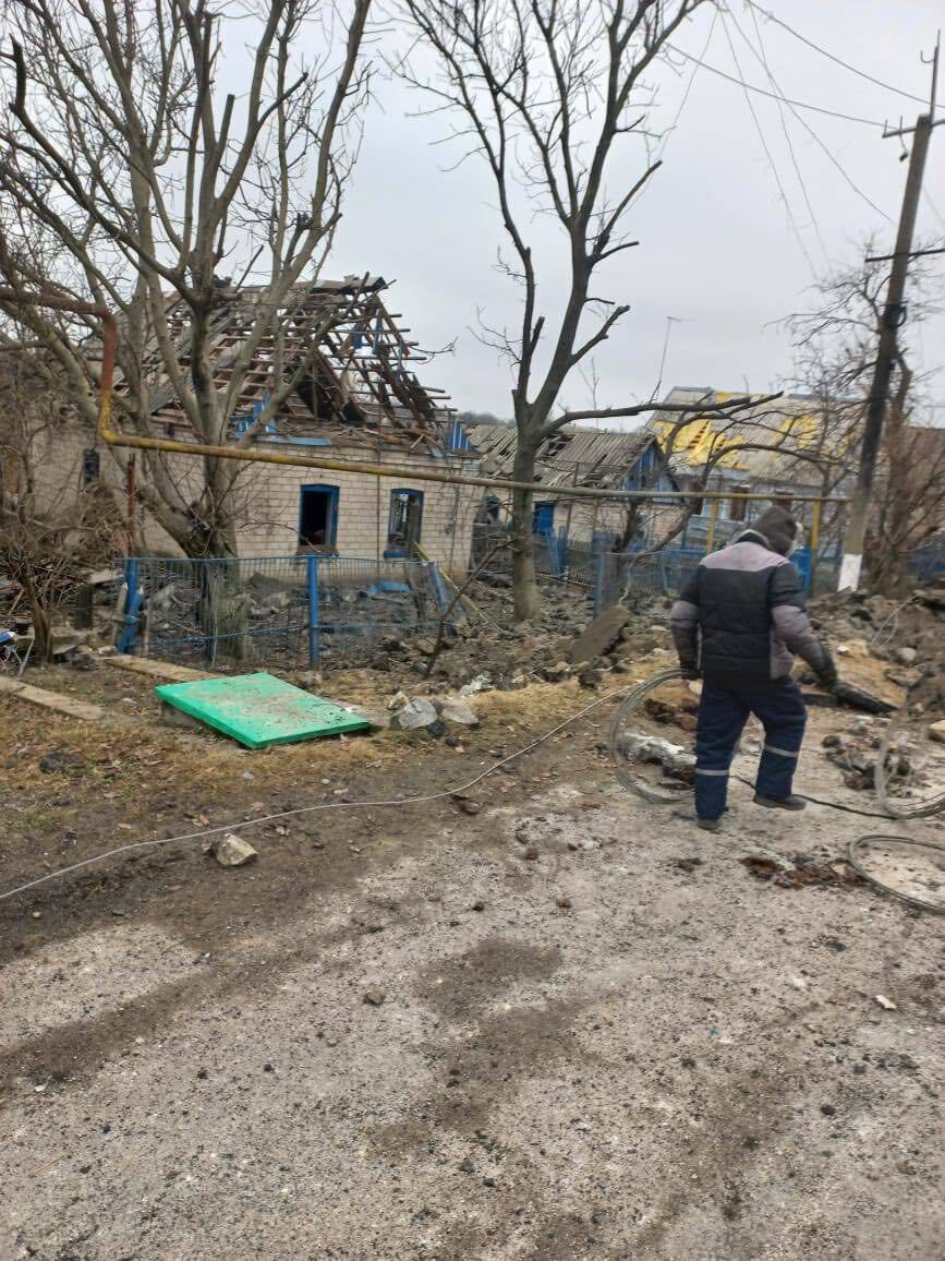 Разрушения в Запорожской области