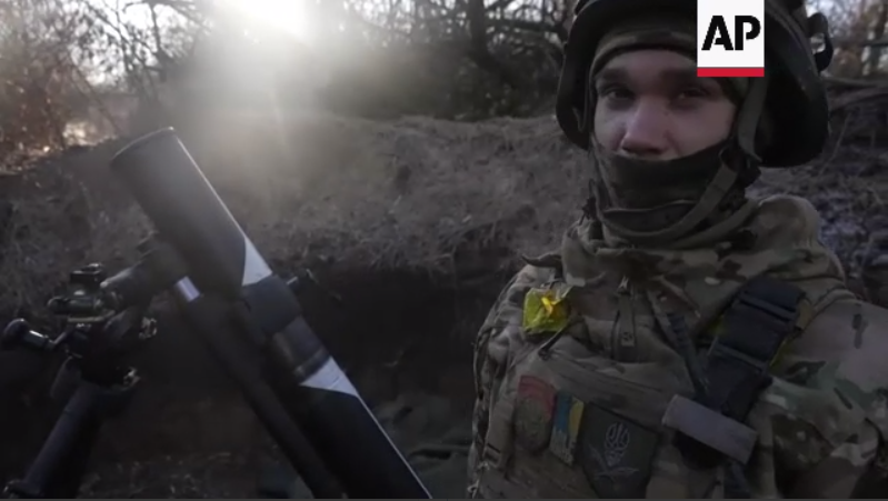 Associated Press показало відео ювелірної роботи українських мінометників