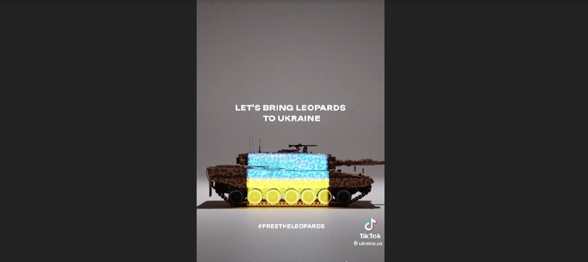 Європу захопив новий тренд на леопардовий принт, щоб нагадати Німеччині про танки для України. Відео