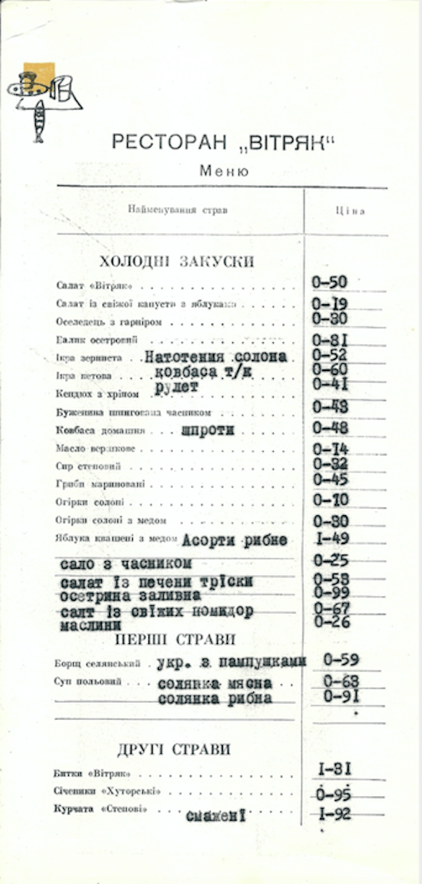 В сети показали, как выглядел легендарный киевский ресторан ''Витряк'' в 1970-х годах. Старые фото
