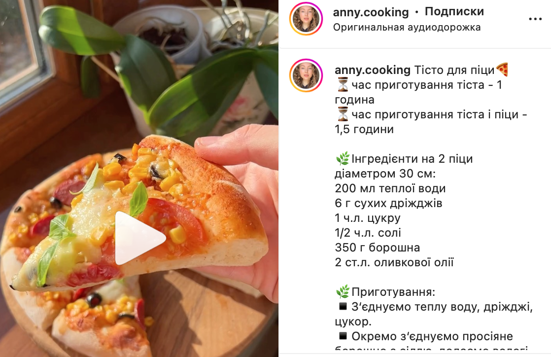 Рецепт теста для пиццы