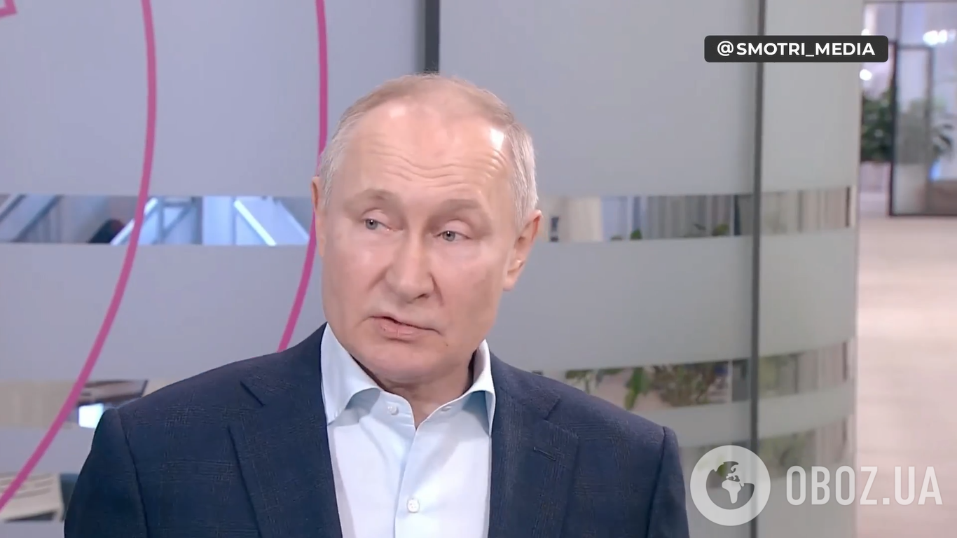 Президент РФ Володимир Путін розповідає маячню