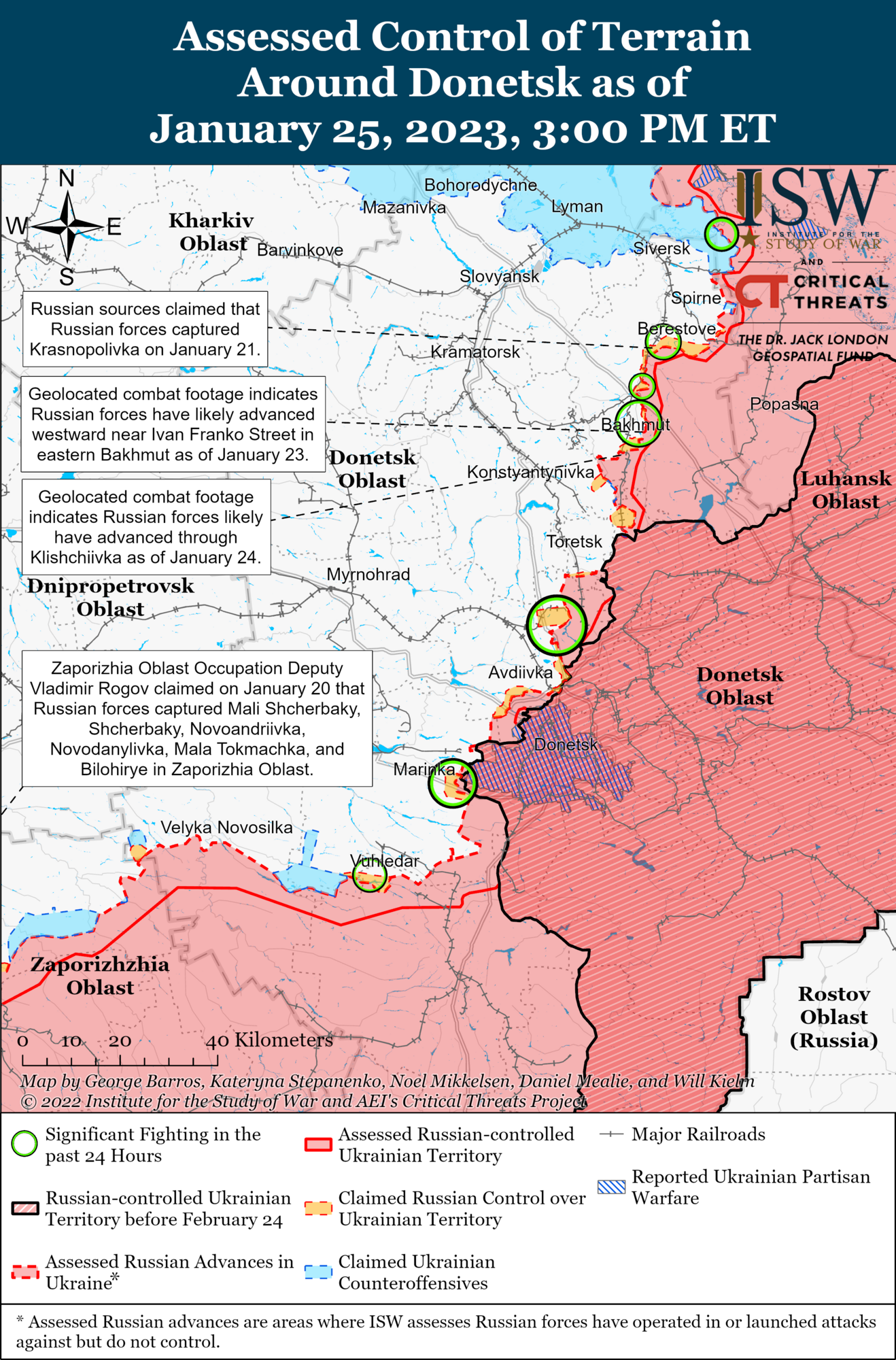 Войска РФ могут проводить ограниченные атаки на большей части линии фронта в Украине с одной целью: в ISW раскрыли замысел врага