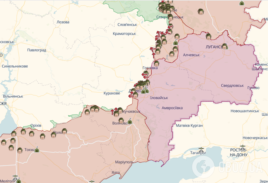 В районе Донецкой области ВС РФ сосредоточили значительные силы