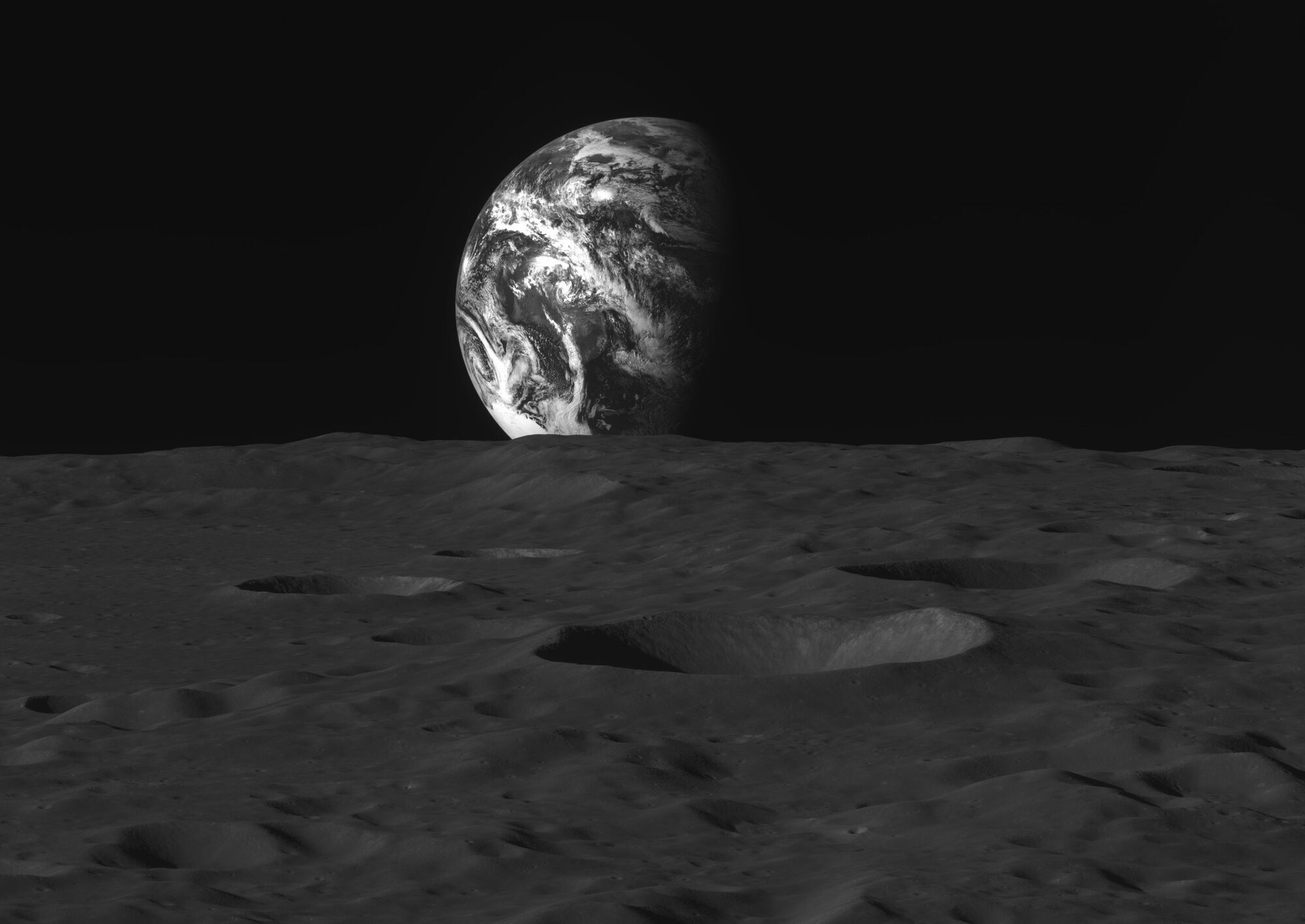 Фото Землі з орбіти Місяця