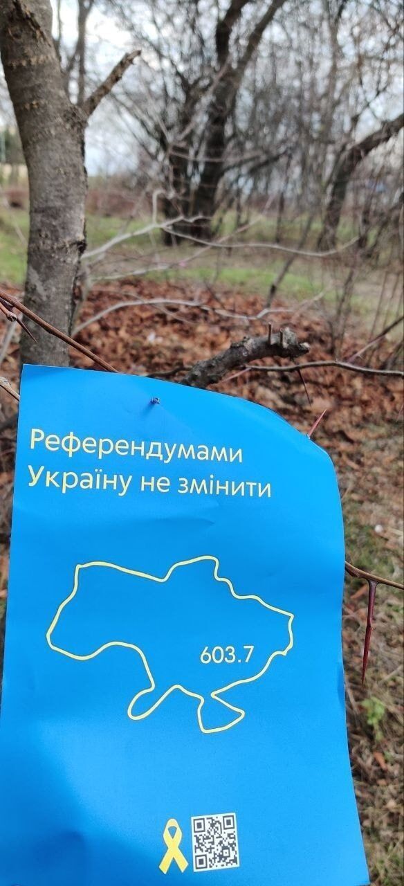 "Українці ніколи не підкоряться": в окупованих Генічеську і Скадовську влаштували сміливу акцію. Фото 