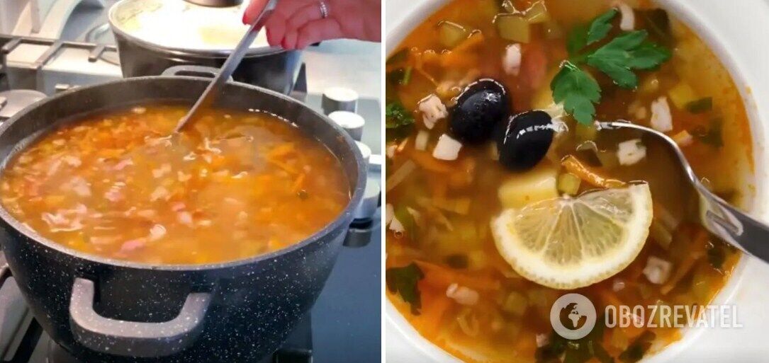 Как приготовить вкусную наваристую солянку