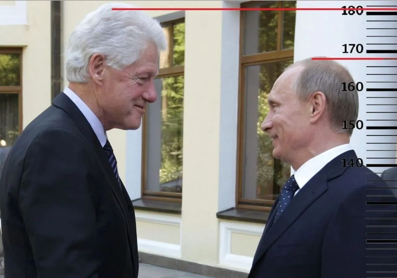 Білл Клінтон і Путін зріст