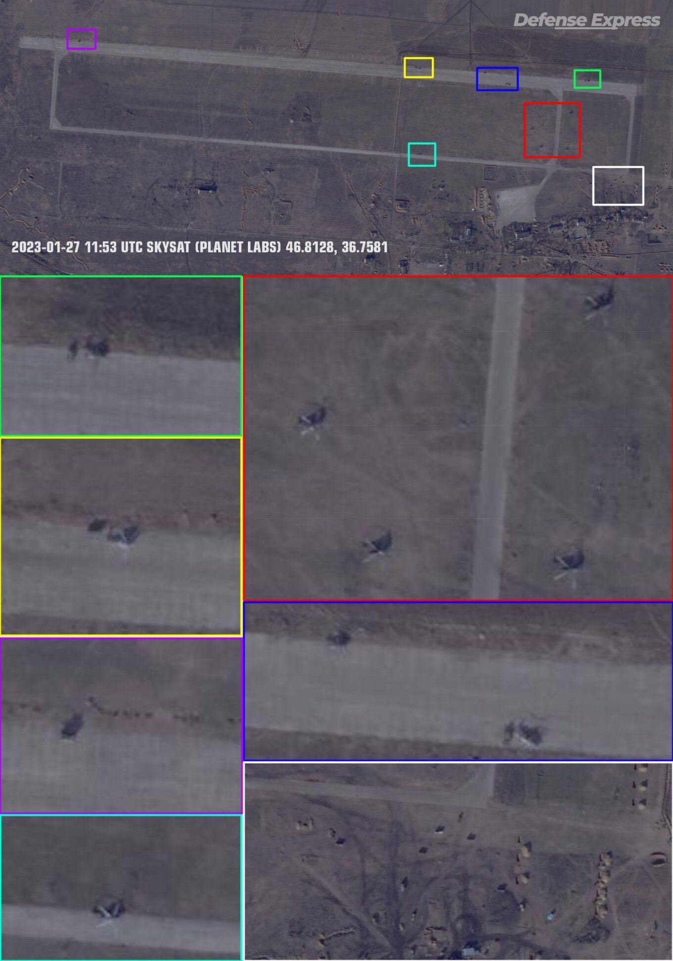Три ряда "зубов дракона" и укрытия: спутниковые фото зафиксировали, как оккупанты укрепляют аэродром в Бердянске