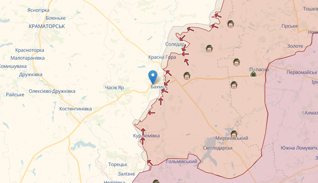 Окупанти вивезли цивільних із передмістя Бахмута на "фільтрацію" до Ростова – ЦНС