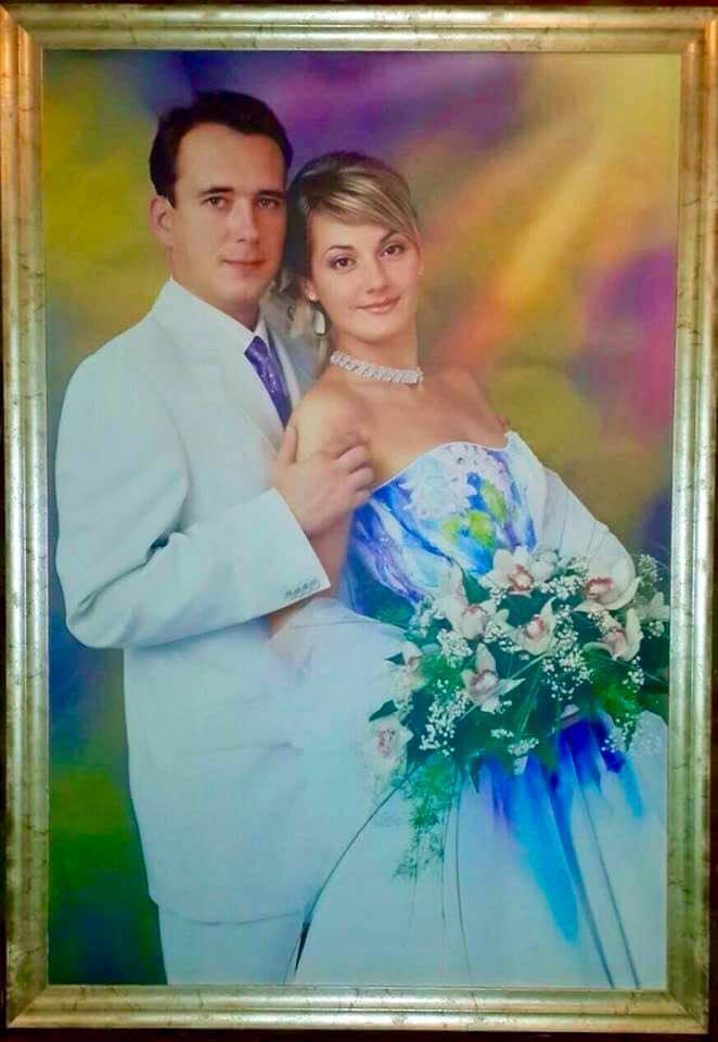 Максим и Наталья в день свадьбы