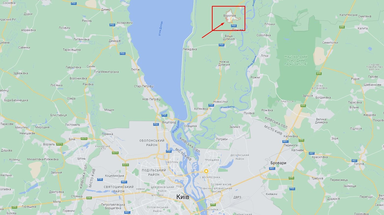 На Київщині у річці Десна знайшли тіло чоловіка, який пропав безвісти ще 29 вересня