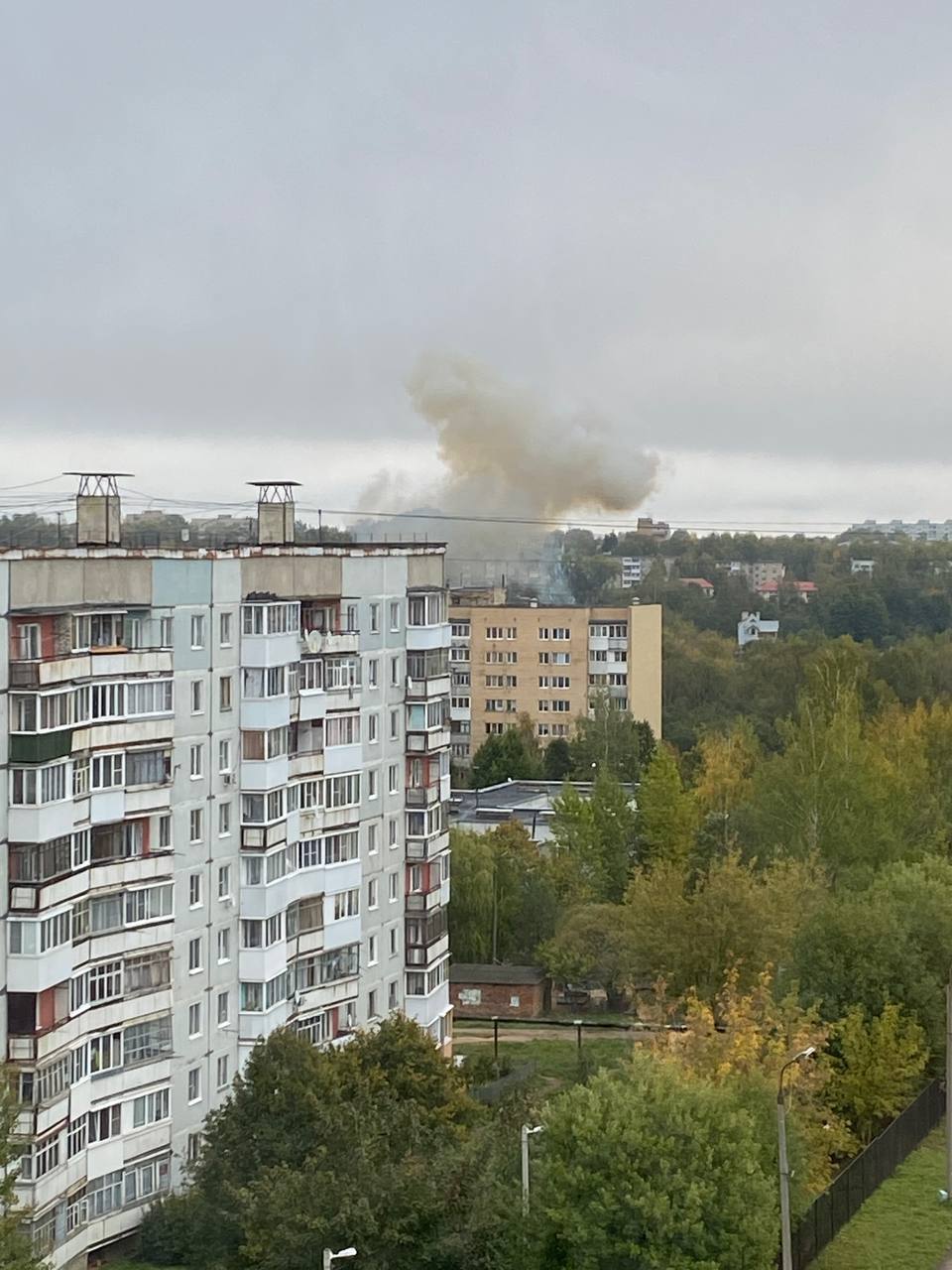 Жители Смоленска видели дым