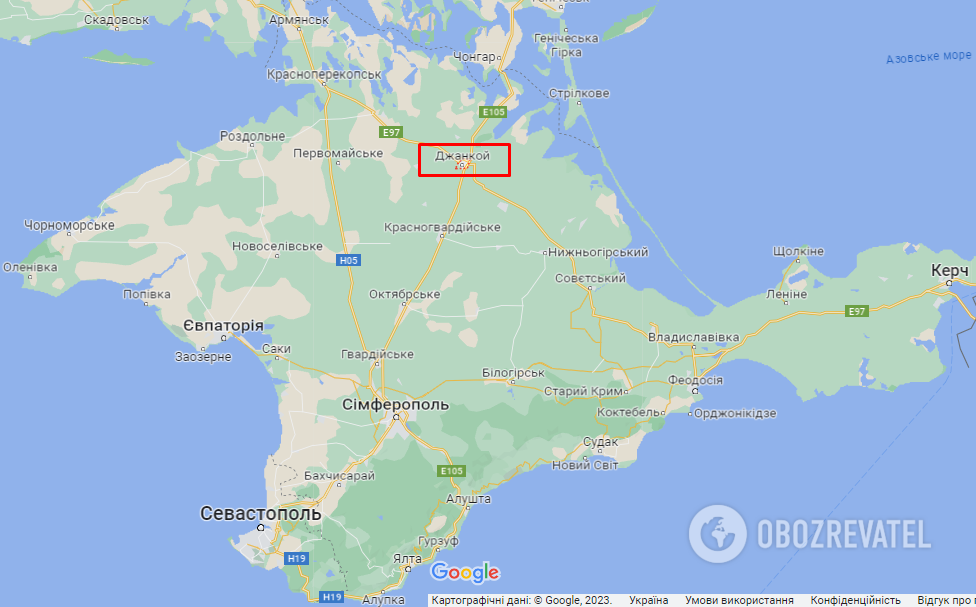 Джанкой (Крым, Украина) на карте