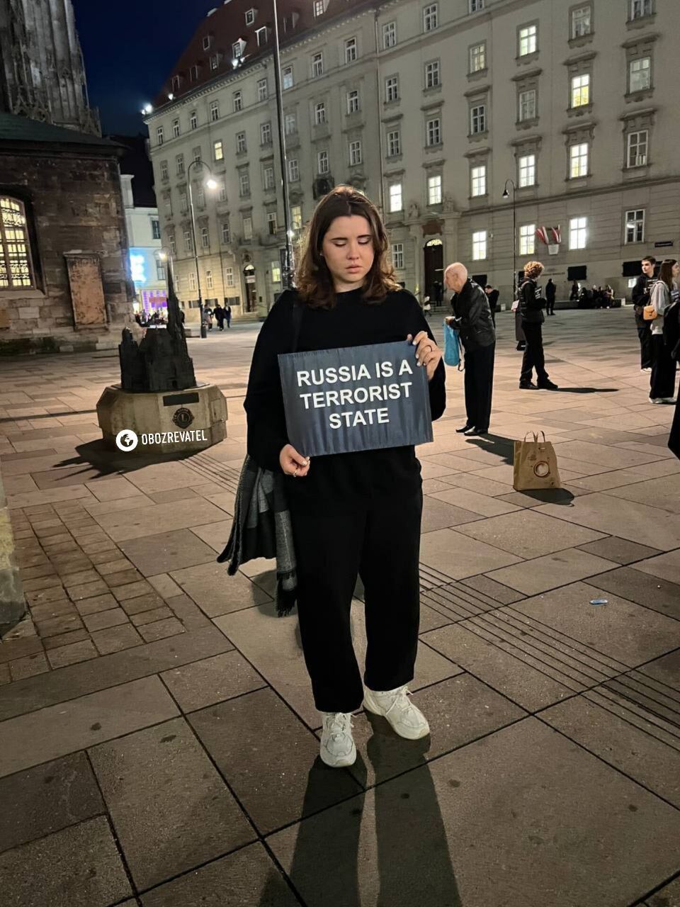 "Россия – массовый убийца": в Вене прошла акция в поддержку Украины. Фото и видео