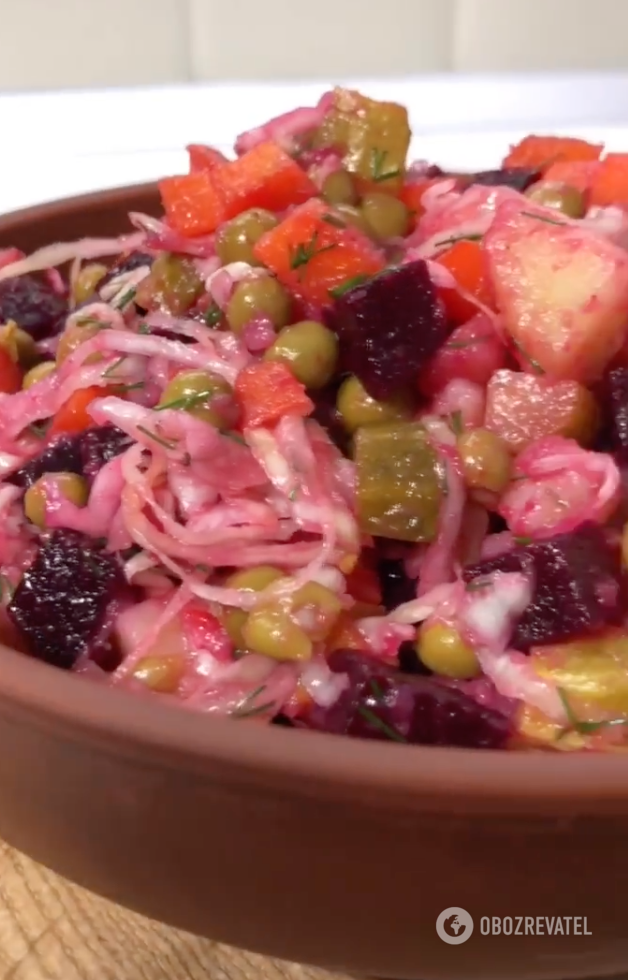 Вкусный домашний винегрет