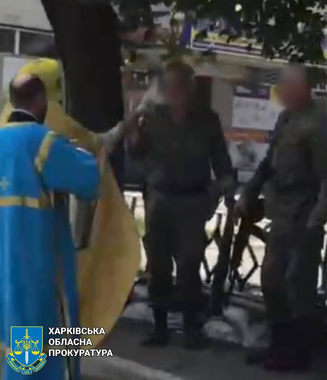 На Харківщині повідомили про підозру настоятелю храму УПЦ МП, який освячував техніку окупантів. Фотофакти