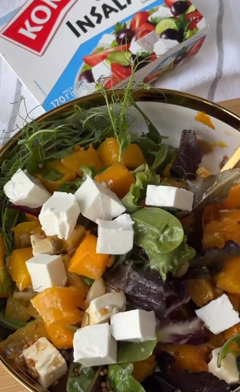 Соковитий сезонний салат з гарбузом і фетою: як приготувати легку осінню закуску