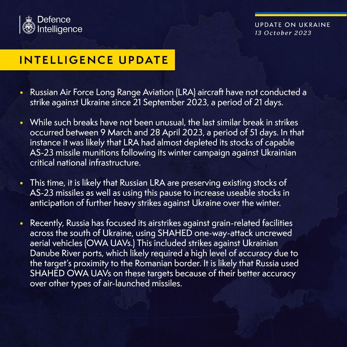 Розвідка Британії пояснила, чому РФ зробила паузу в ракетних ударах по Україні