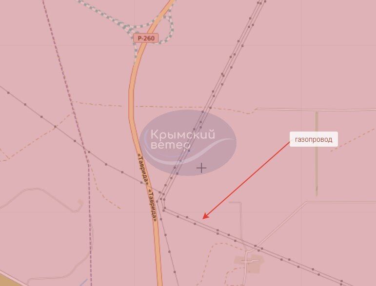 В оккупированном Крыму пожары: горят газопровод вблизи Симферополя и дамба с переправой через Сиваш на Херсонщину