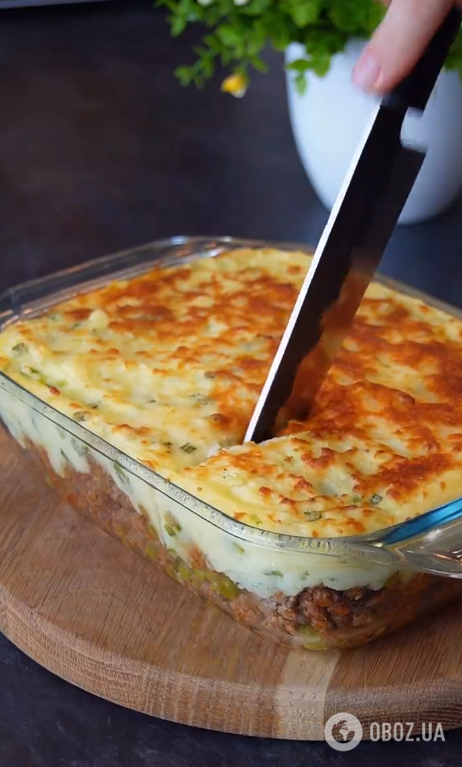 Что приготовить из картофеля и мяса на обед: сытный пирог на скорую руку
