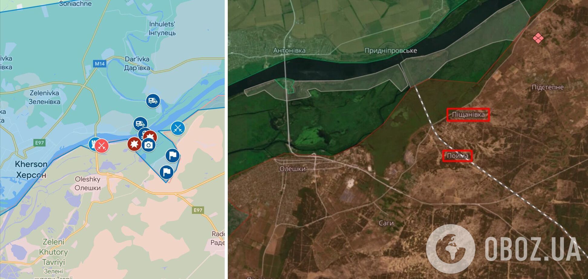 Окупанти злякалися українських морпіхів на лівобережжі Херсонщини: в ISW пояснили, що відбувається. Карта