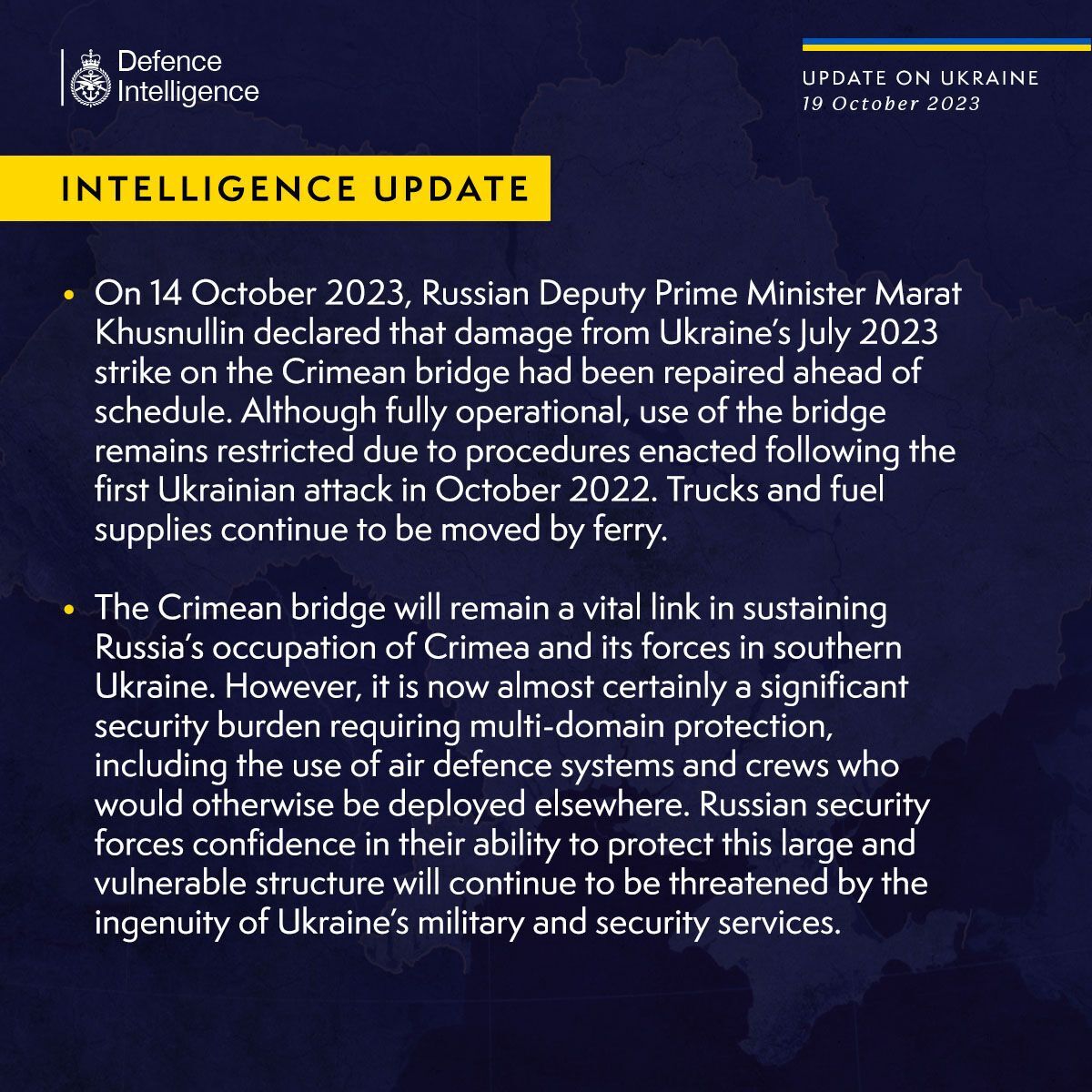 Изобретательность СБУ донимает врага: разведка Британии оценила способность РФ защитить Крымский мост от ударов