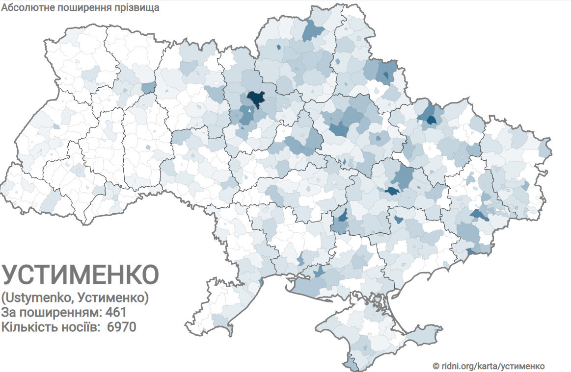 Звідки походить українське прізвище Устименко: в якій області найбільше носіїв
