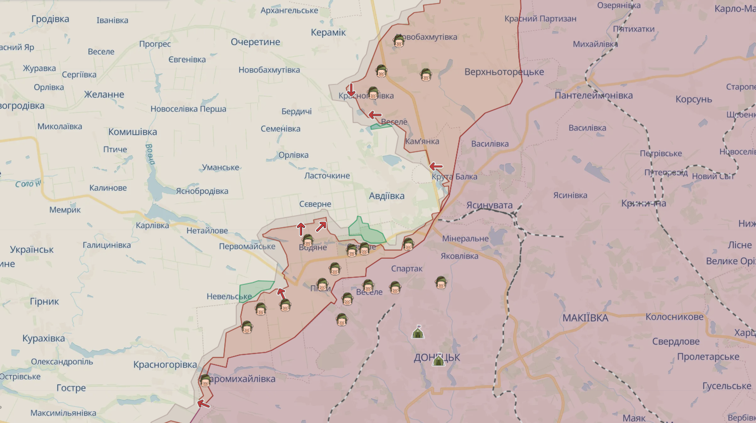 Оккупанты начали новую волну штурмов вокруг Авдеевки: Барабаш рассказал о ситуации. Карта
