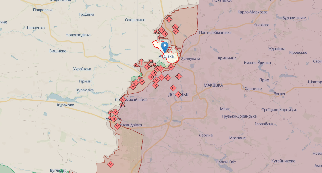 Війська РФ зазнають значних втрат під Авдіївкою, але продовжують перекидати туди нові сили – ISW