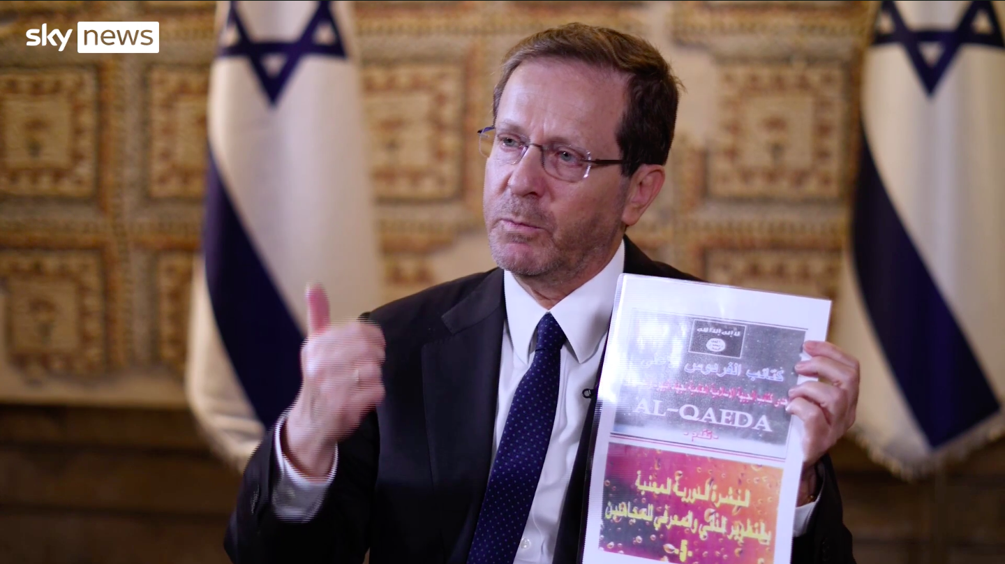 Президент Израиля: в ХАМАС планировали применить цианид, у них были инструкции по изготовлению химического оружия