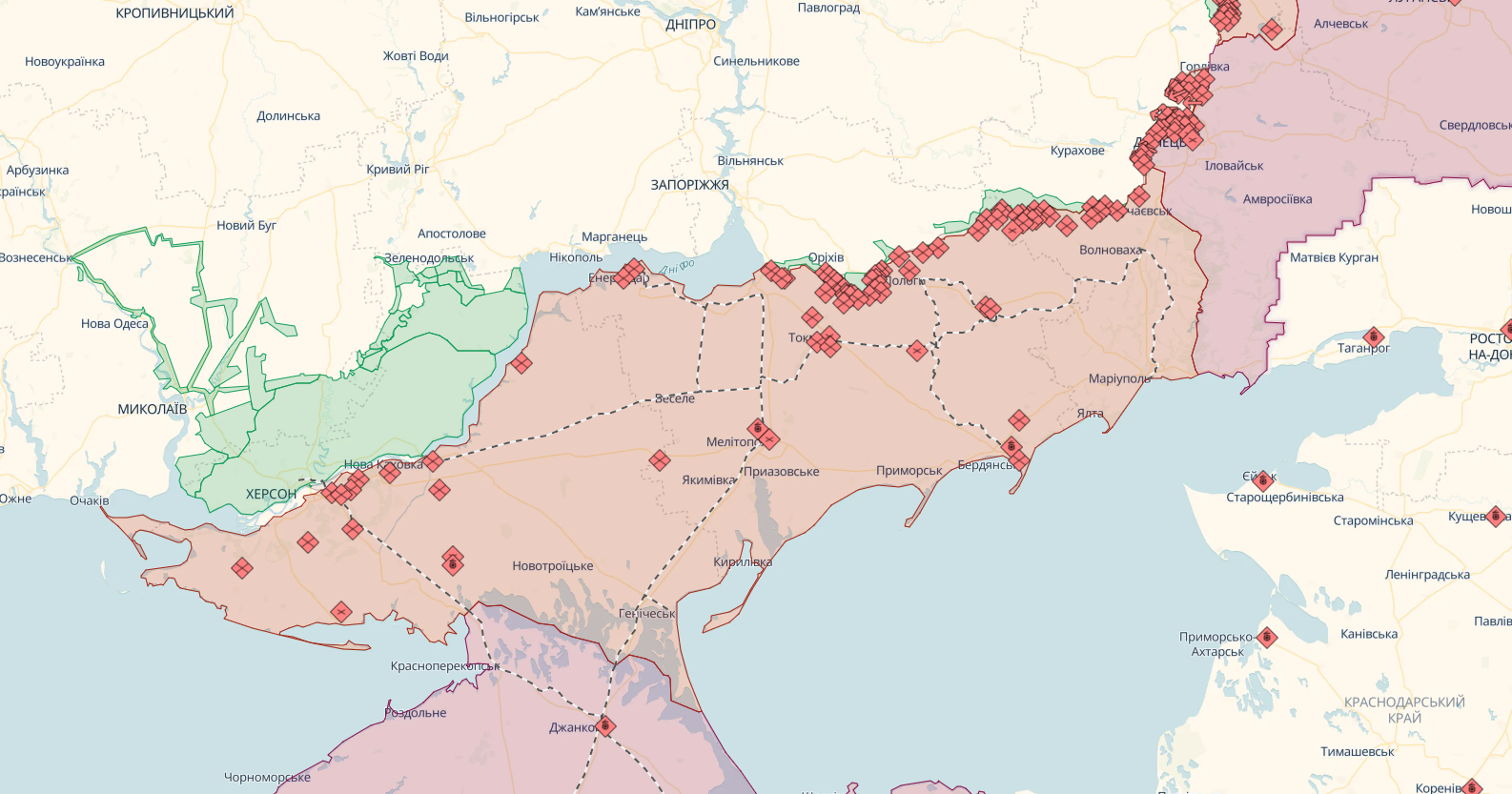 ЗСУ на Таврійському напрямку за добу знищили понад 500 окупантів і склад БК ворога